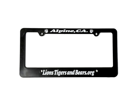 Black License Plate Frame